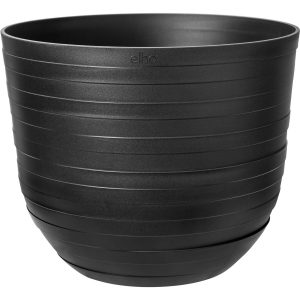 Elho Blumentopf Fuente Rings Ø 30 cm x 24 cm Onyx Schwarz