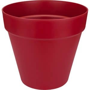 Elho Blumentopf Loft Urban mit Rollen Ø 40 cm x 35 cm Cranberry Rot