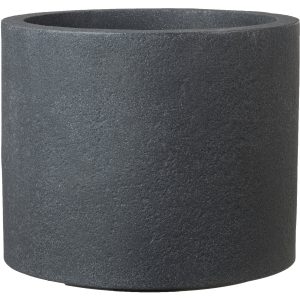 Scheurich Pflanzgefäß Riva Ø 40 cm x 31 cm Schwarz Granit