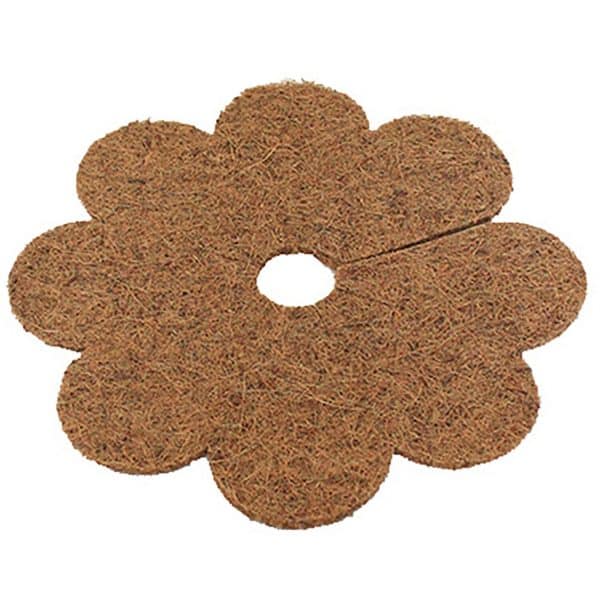 Mulchscheibe Blume (BxT) 42 x 43 cm Natur 3er Set