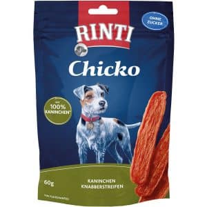 Rinti Hunde-Natursnacks Chicko Kaninchenstreifen 60 g