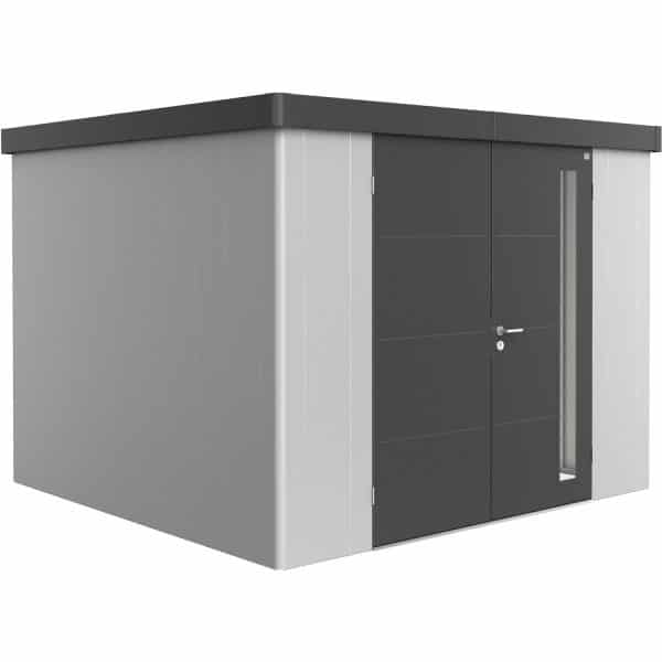 Biohort Gerätehaus Neo 3C Variante 1.3 Doppeltüre Silber-Metallic