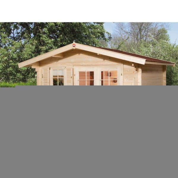 Weka Holz-Gartenhaus/Gerätehaus 136 Gr. 2 Natur 380 cm x 380 cm