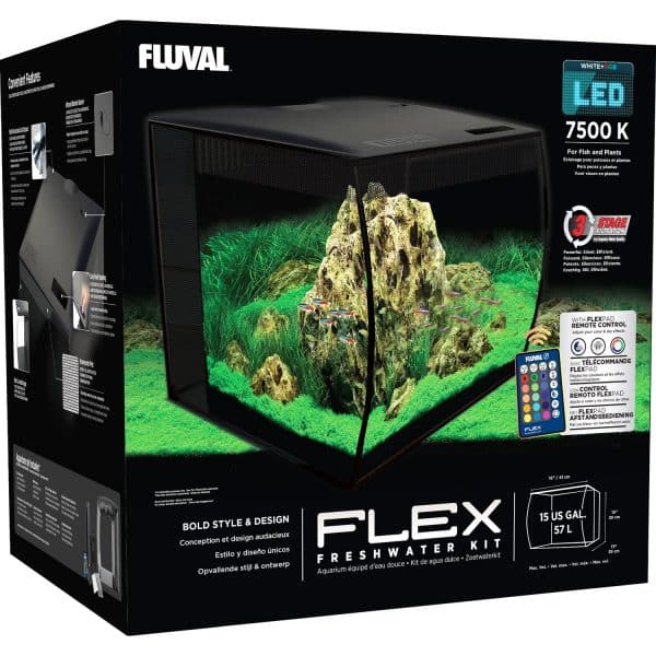 Fluval Aquarium-Set Flex LED 57 l Schwarz