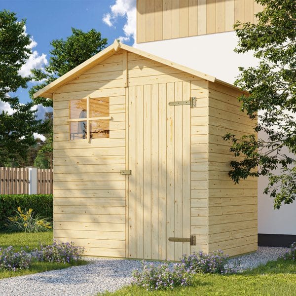Weka Holz-Gartenhaus/Gerätehaus Easy Natur BxT: 180 cm x 100 cm