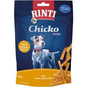 Rinti Hunde-Natursnacks Chicko Mini Huhn-Häppchen 80 g