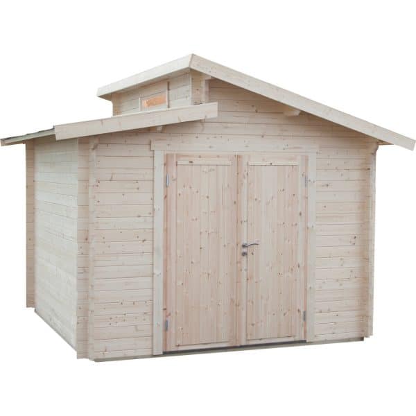 Wolff Finnhaus Holz-Gartenhaus/Gerätehaus Bornholm 40-B Typ 1 300 cm x 300 cm