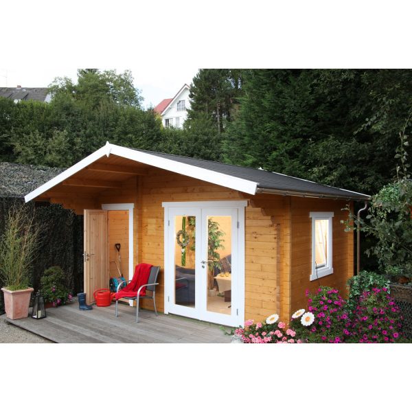 Wolff Finnhaus Holz-Gartenhaus/Gerätehaus Caro 58-B Modern 450 cm x 300 cm