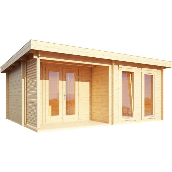 Wolff Finnhaus Holz-Gartenhaus/Gerätehaus Cordoba 44-B Modern 540 cm x 390 cm