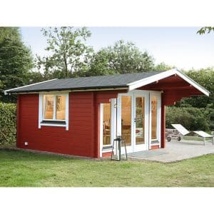 Wolff Finnhaus Holz-Gartenhaus/Gerätehaus Hammerfest 70-A B x T: 360 cm x 300 cm