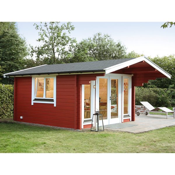 Wolff Finnhaus Holz-Gartenhaus/Gerätehaus Hammerfest 70-D XL B x T: 450 cm x 360 cm