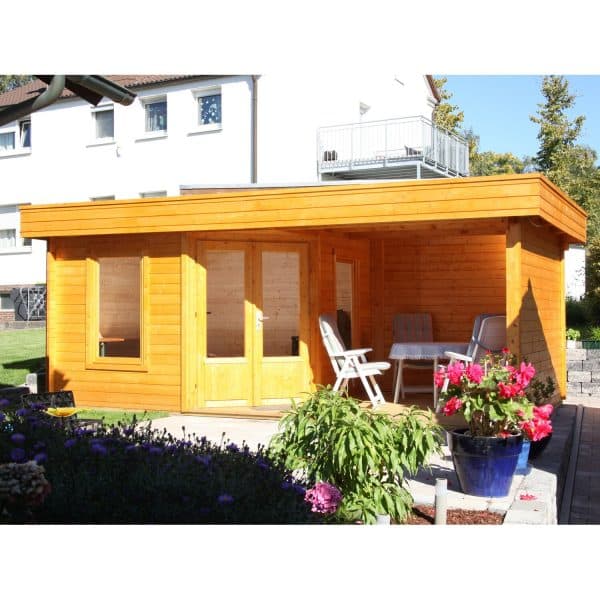 Wolff Finnhaus Holz-Gartenhaus/Gerätehaus Maja 40-A BxT 549 x 299 cm dav. 250 cm Terrasse