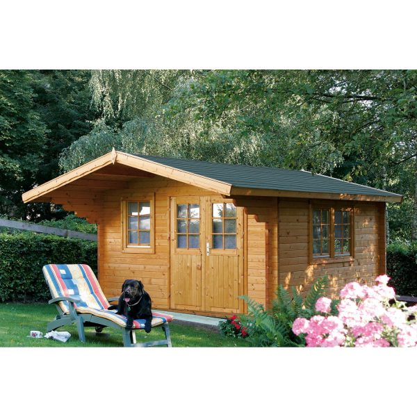 Wolff Finnhaus Holz-Gartenhaus/Gerätehaus Nordkap 70-L XL B x T: 400 cm x 500 cm