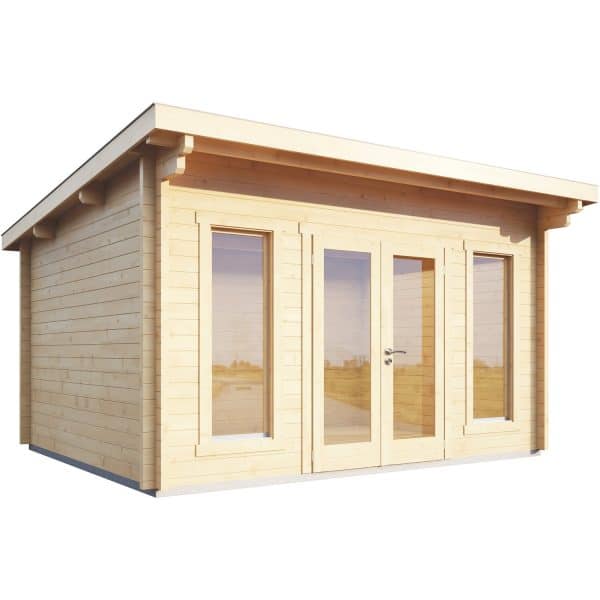 Holz-Gartenhaus/Gerätehaus Trondheim 70-B XL mit Dachpappe BxT: 360 cm x 360 cm