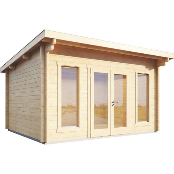 Holz-Gartenhaus/Gerätehaus Trondheim 70-F XL mit Dachpappe BxT: 500 cm x 500 cm