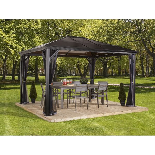 Sojag Aluminium-Pavillon Verona 10 x 10 Anthrazit 298 cm x 298 cm x 261 cm