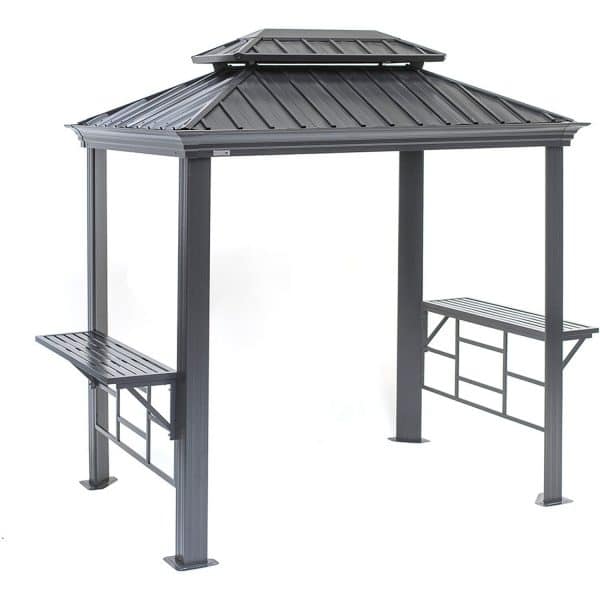 Sojag Grillpavillon Messina BBQ Aluminium 179 cm x 292 cm x 262 cm Anthrazit