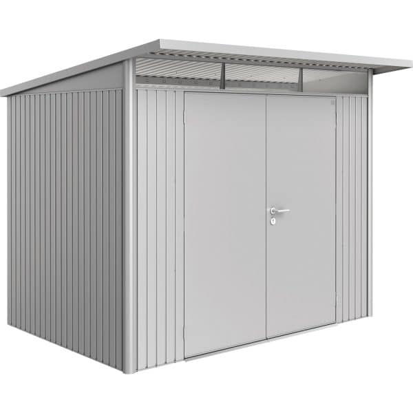 Biohort Metall-Gerätehaus AvantGarde A5 Silber-Metallic BxT: 257 cm x 177 cm