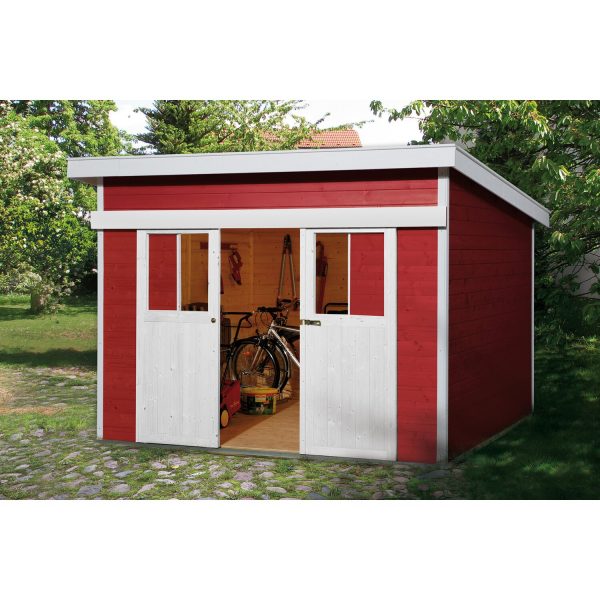Weka Holz-Gartenhaus/Gerätehaus 225 Gr. 1 Schwedenrot 295 cm x 209 cm