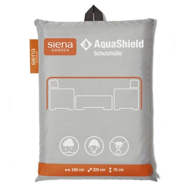 Siena Garden Lounge-Schutzhülle AquaShield Hellgrau 240 cm x 220 cm x 70 cm