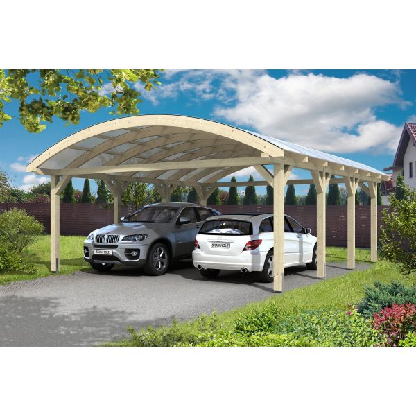 Skan Holz Bogendach-Carport Franken 635 cm x 755 cm