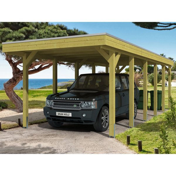 Skan Holz Carport Friesland 314 cm x 860 cm