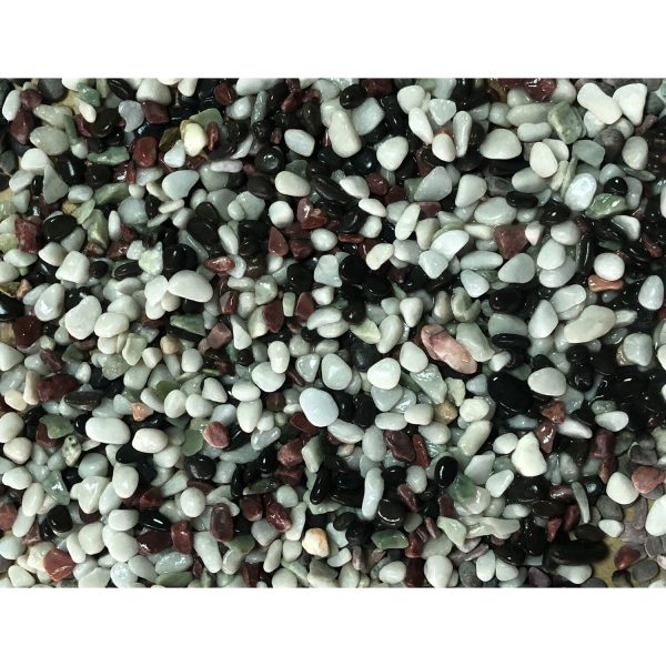 Nuber Aquarien-Zierkies 4 - 6 mm Natur Weiss/Bunt 5 kg