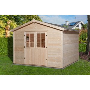 Weka Holz-Gartenhaus/Gerätehaus Ravenna C Natur BxT: 300 cm x 235 cm