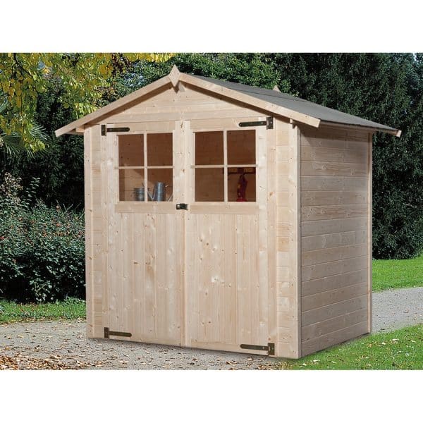 Weka Holz-Gartenhaus/Gerätehaus 316 Gr.5 Natur 254 cm x 295 cm