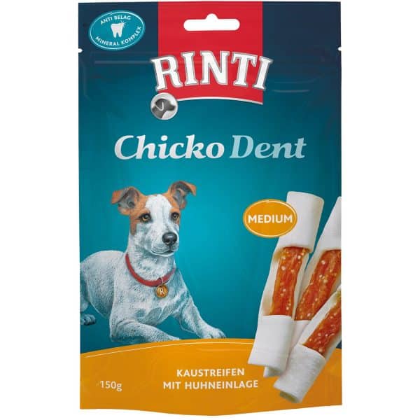 Rinti Hunde-Natursnacks Chicko Dent Medium Huhn 150 g