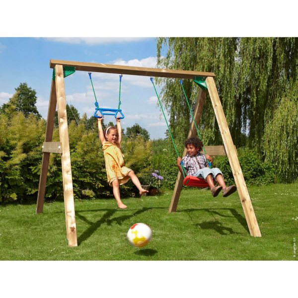 Jungle Gym Doppelschaukel Swing 220 cm x 240 cm x 240 cm