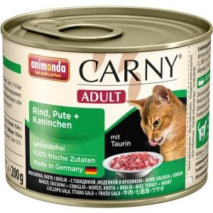 Carny Katzen-Nassfutter Adult Rind und Pute und Kaninchen 200 g