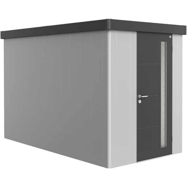 Biohort Gerätehaus Neo 4A Variante 1.3 Standardtüre Silber-Metallic