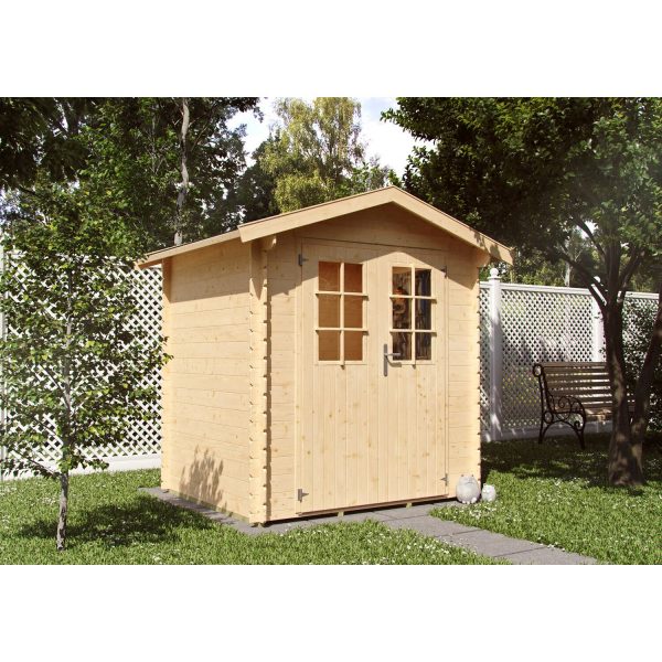 Kiehn-Holz Holz-Gartenhaus/Gerätehaus KH 19-009 Unberührt 180 cm x 150 cm