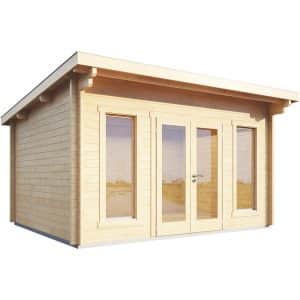 Wolff Finnhaus Holz-Gartenhaus/Gerätehaus Trondheim 44-G Natur BxT: 530 cm x 530 cm