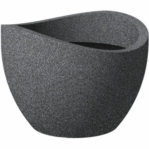 Scheurich Pflanzgefäß Wave Globe Ø 60 cm Schwarz-Granit