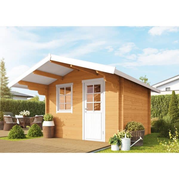 Wolff Finnhaus Holz-Gartenhaus/Gerätehaus Skagen 44-B Natur geölt BxT: 360 cm x 450 cm