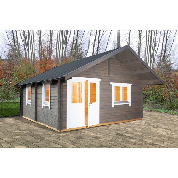 Wolff Finnhaus Holz-Gartenhaus/Gerätehaus Lappland 70-A mit Schlafboden BxT: 550 x 640 cm