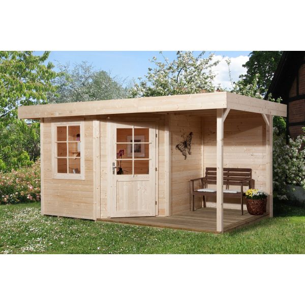 Weka Holz-Gartenhaus/Gerätehaus Komfort 213 Plus A Gr. 2 Natur 455 cm x 298 cm