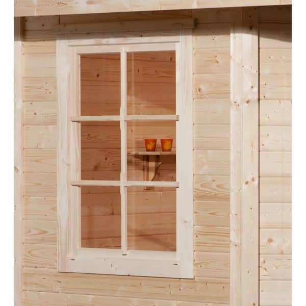 Fensterladen 1-seitig 84 cm x 113 cm für Weka Holz-Gartenhaus/Gerätehaus 149 und 177