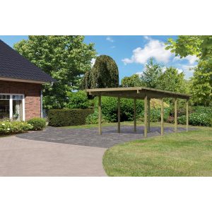 Karibu Einzelcarport Eco 2 268 cm x 576 cm