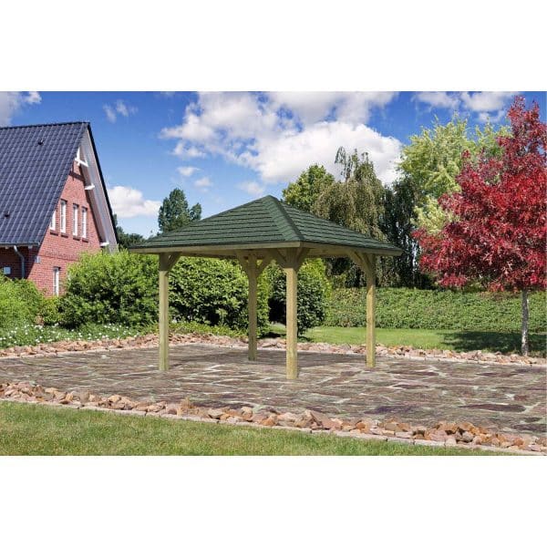 Pavillon Varberg 1 Set Aktion kdi mit Schindeln Grün 264