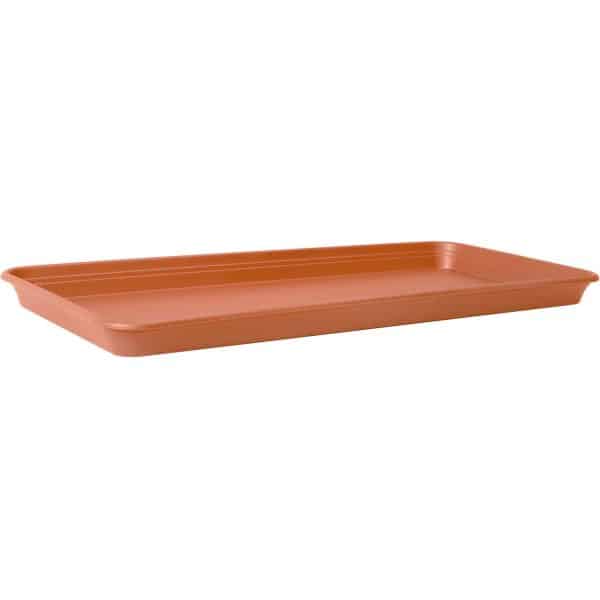 Florus Pflanztrog-Untersetzer Universal 23 cm x 52 cm terrakotta