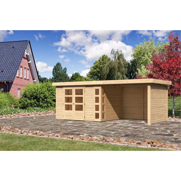 Karibu Gartenhaus/Gerätehaus Sölve 5 Set Natur