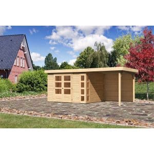 Karibu Gartenhaus/Gerätehaus Sölve 5 Set Natur