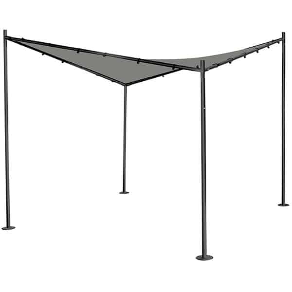 Siena Garden Pavillon Berlino Grau 300x300x219/270 cm