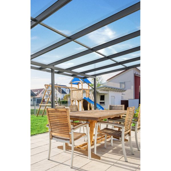 Gutta Terrassendach Premium Anthrazit 712 cm x 406 cm VSG 10 mm