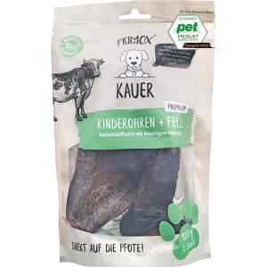 Primox Hunde-Snack Kauer Premium Rinderohren und Fell 120 g