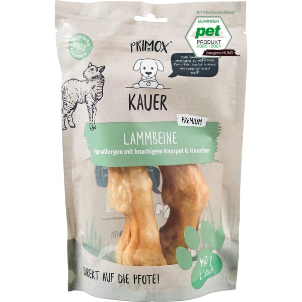 Primox Hunde-Snack Kauer Premium Lammbeine 140 g