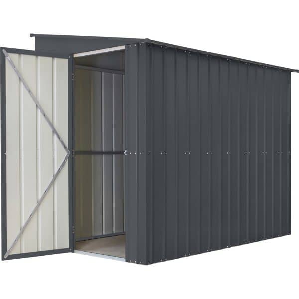 Globel Metall-Anlehngerätehaus Lean-To 58 B x T: 144 cm x 234 cm Anthrazit